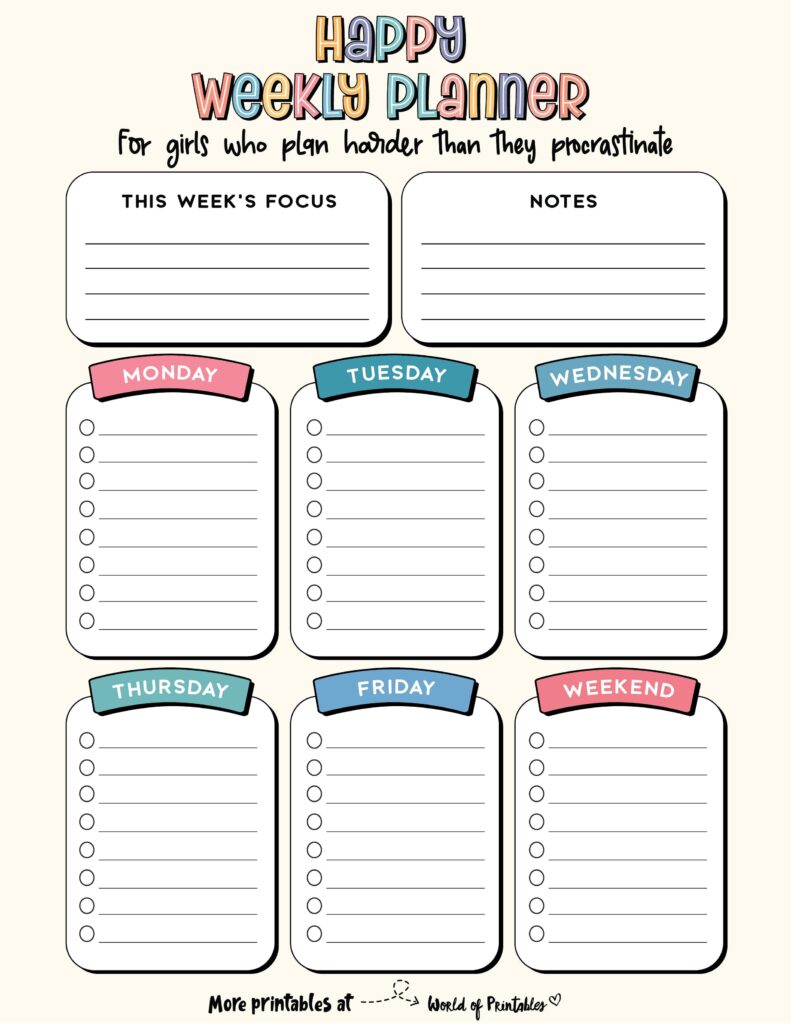 Printable Weekly Planner-30