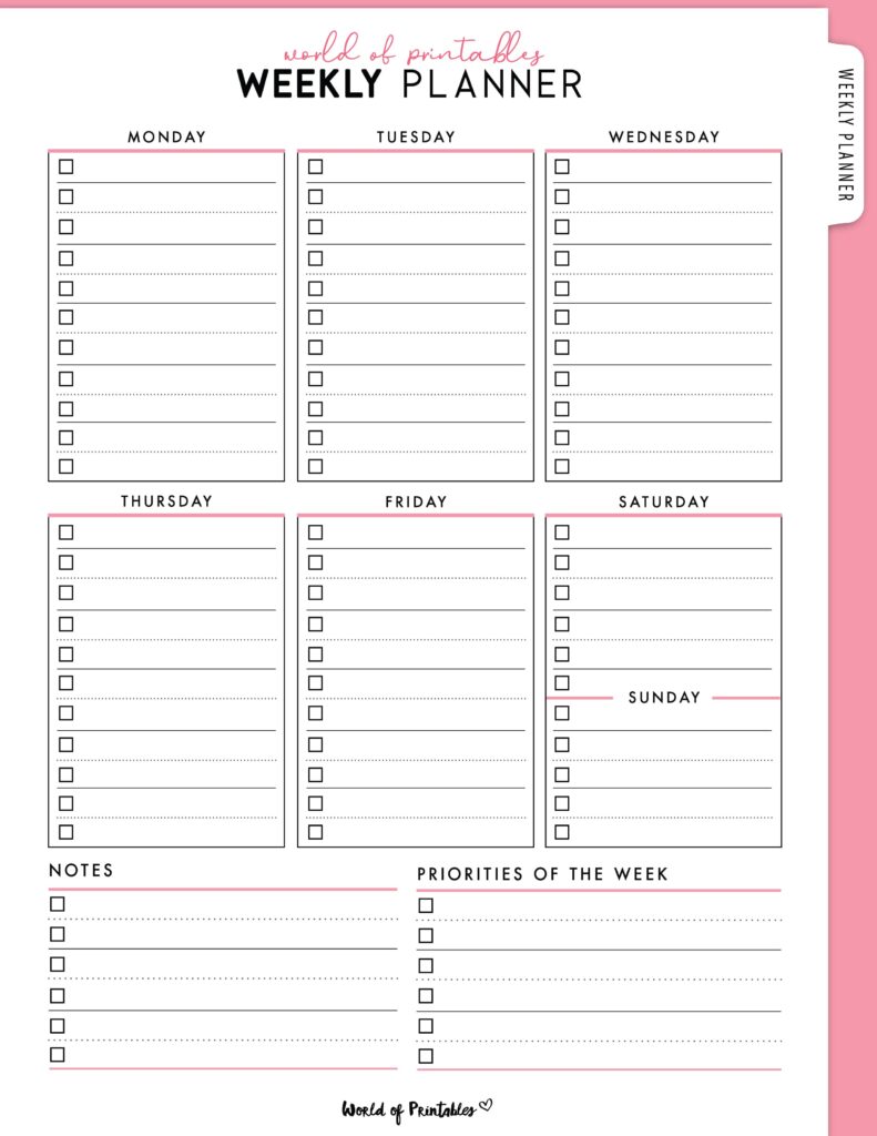 Printable Weekly Planner-36