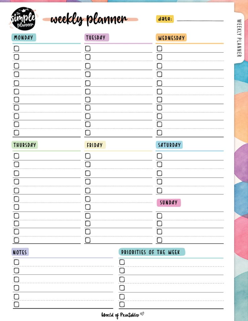 Printable Weekly Planner-37