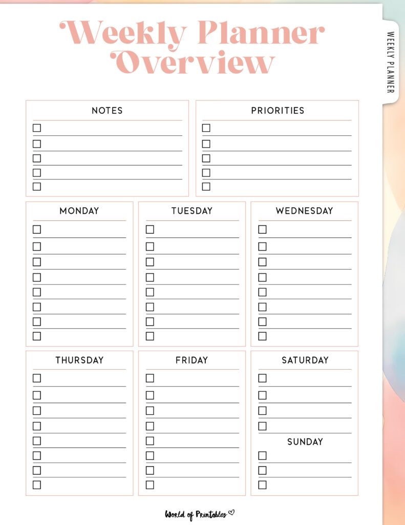 Printable Weekly Planner-41