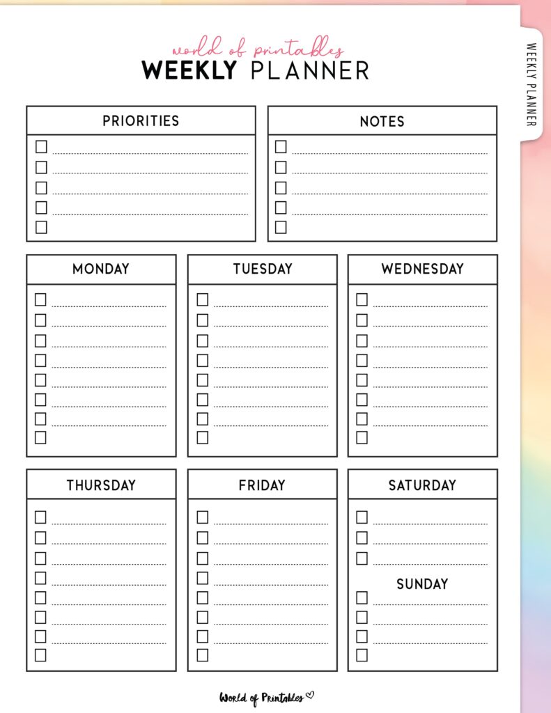Printable Weekly Planner-44