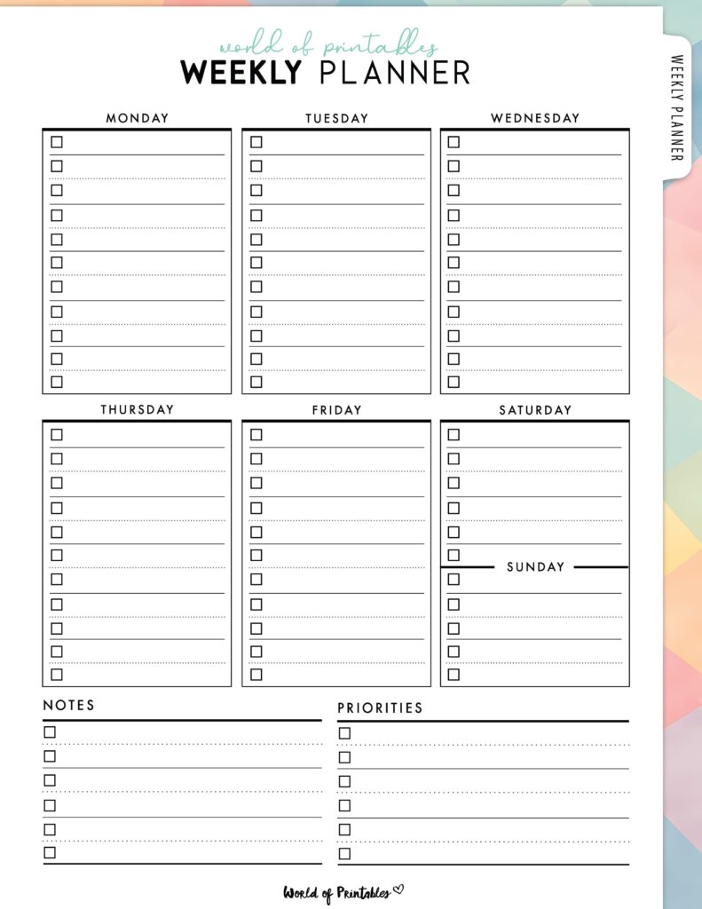 Printable Weekly Planner-49