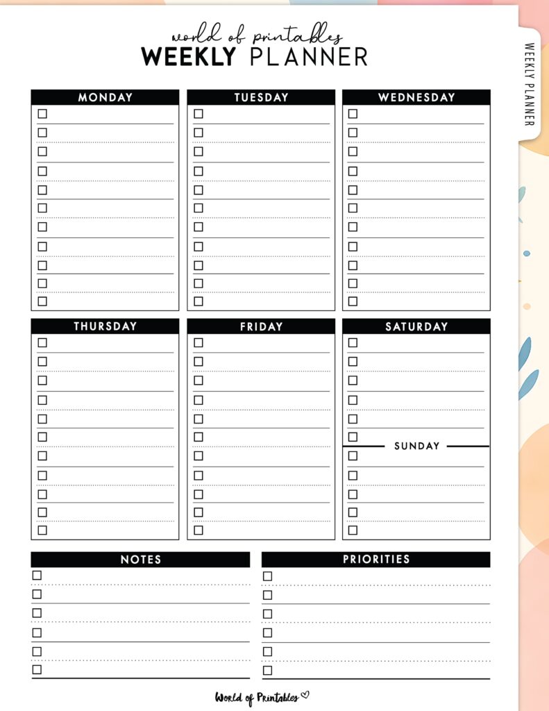 Printable Weekly Planner-50