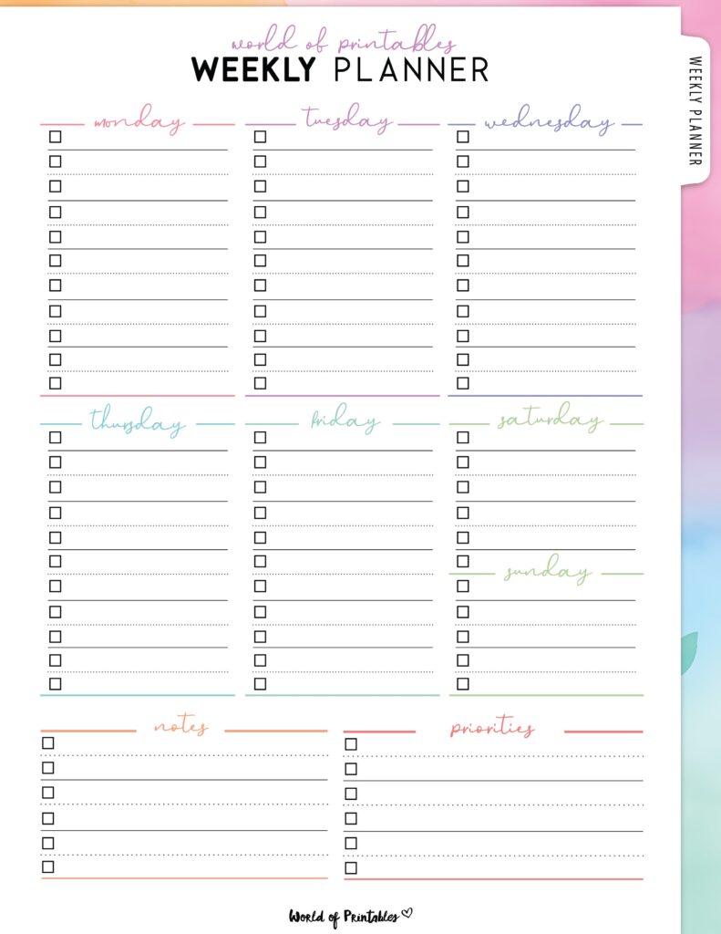Printable Weekly Planner-55