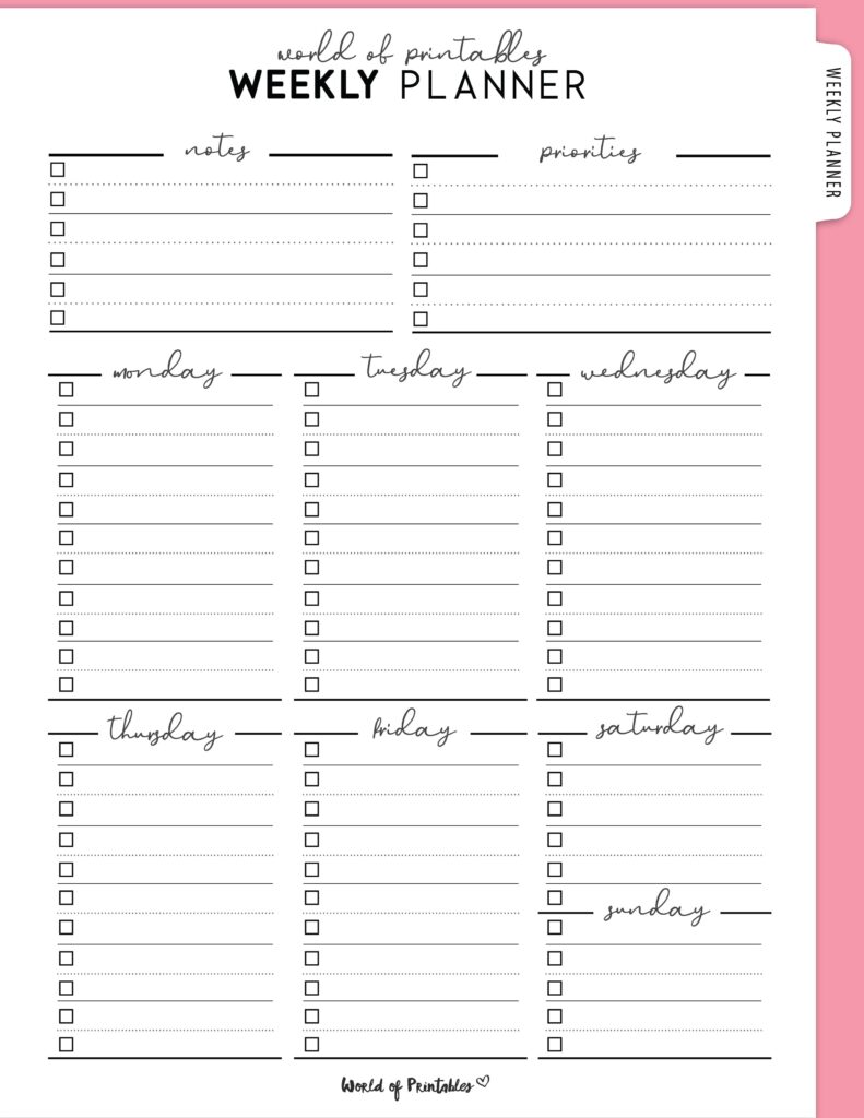 Printable Weekly Planner-70