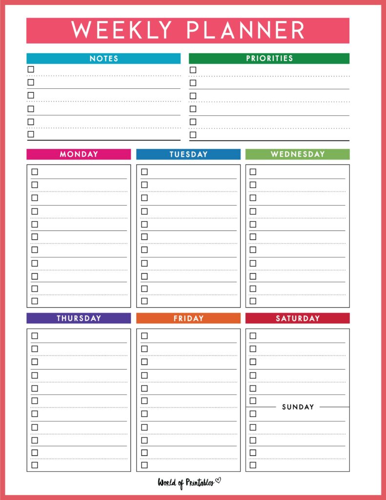 Printable Weekly Planner-82