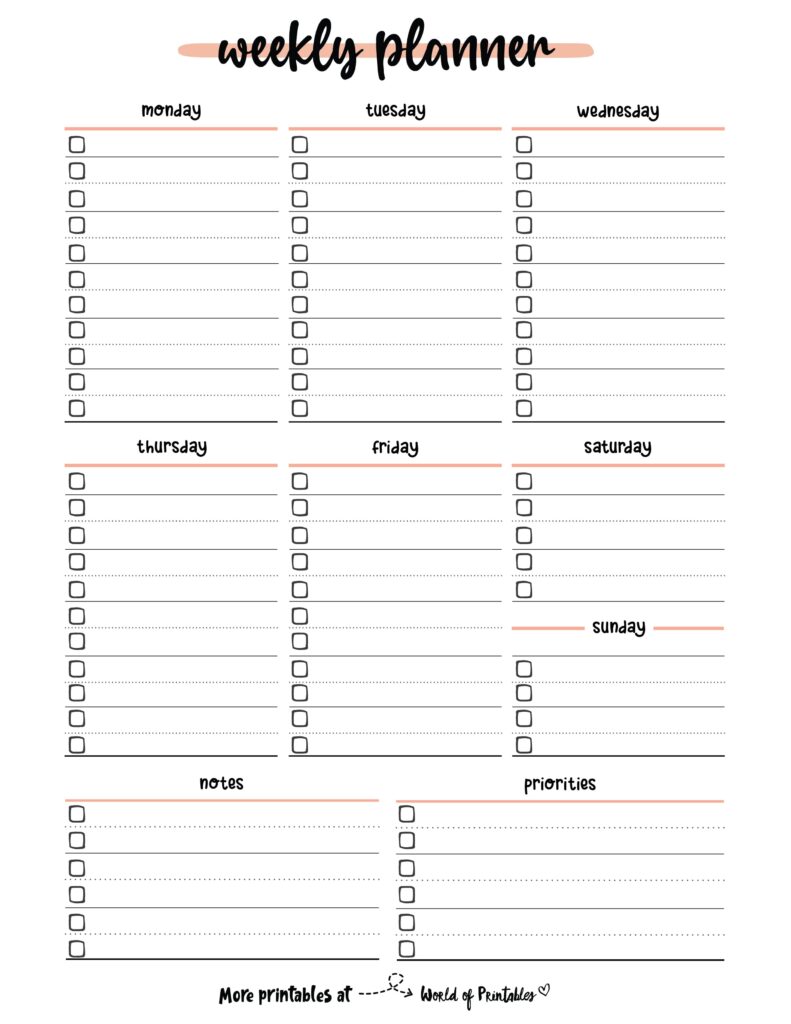 Printable Weekly Planner-85