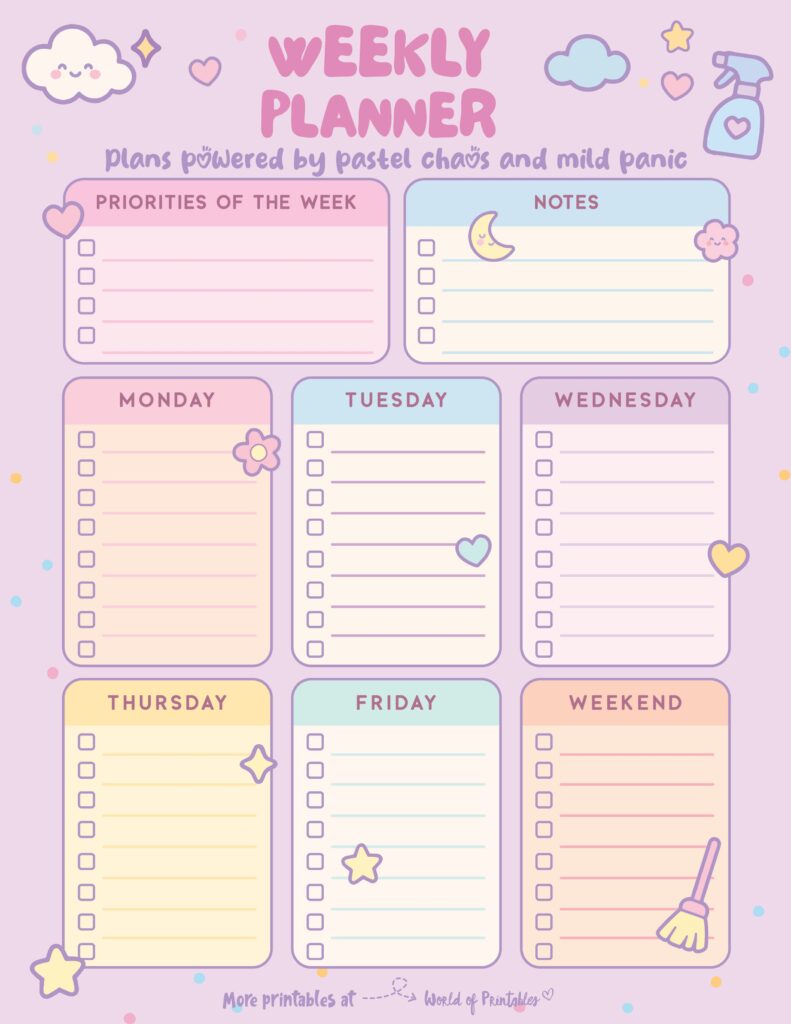 Printable Weekly Planner-87