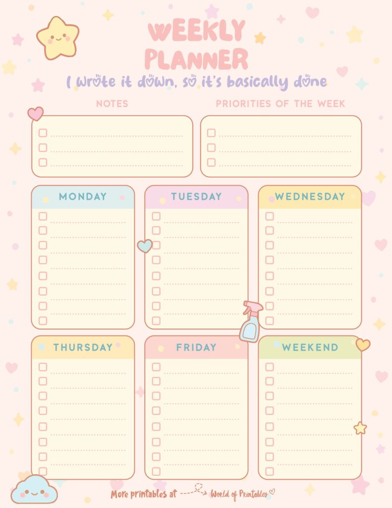 Printable Weekly Planner-90