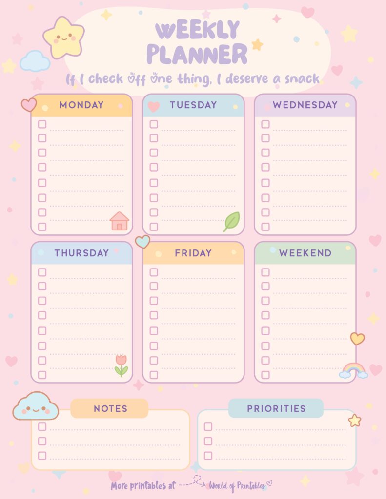 Printable Weekly Planner-91