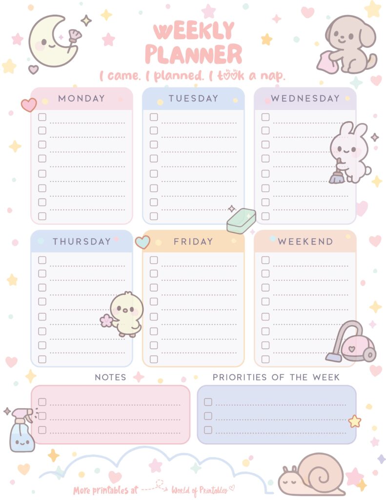 Printable Weekly Planner-97