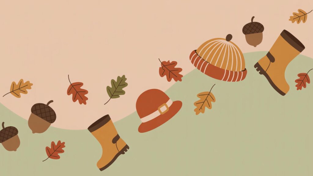 Boots and Hats fall aesthetic backgrounds for laptop
