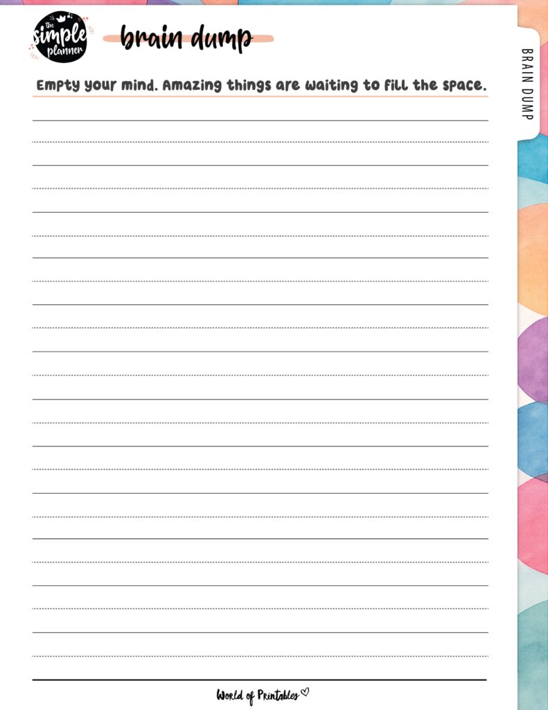Brain Dump Template-04