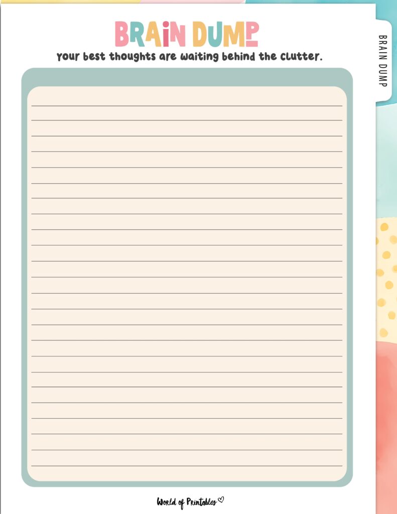 Brain Dump Template-06