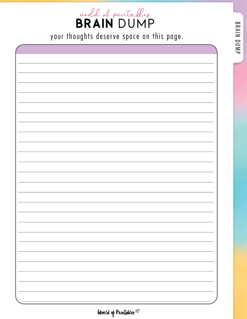 Brain Dump Template-08