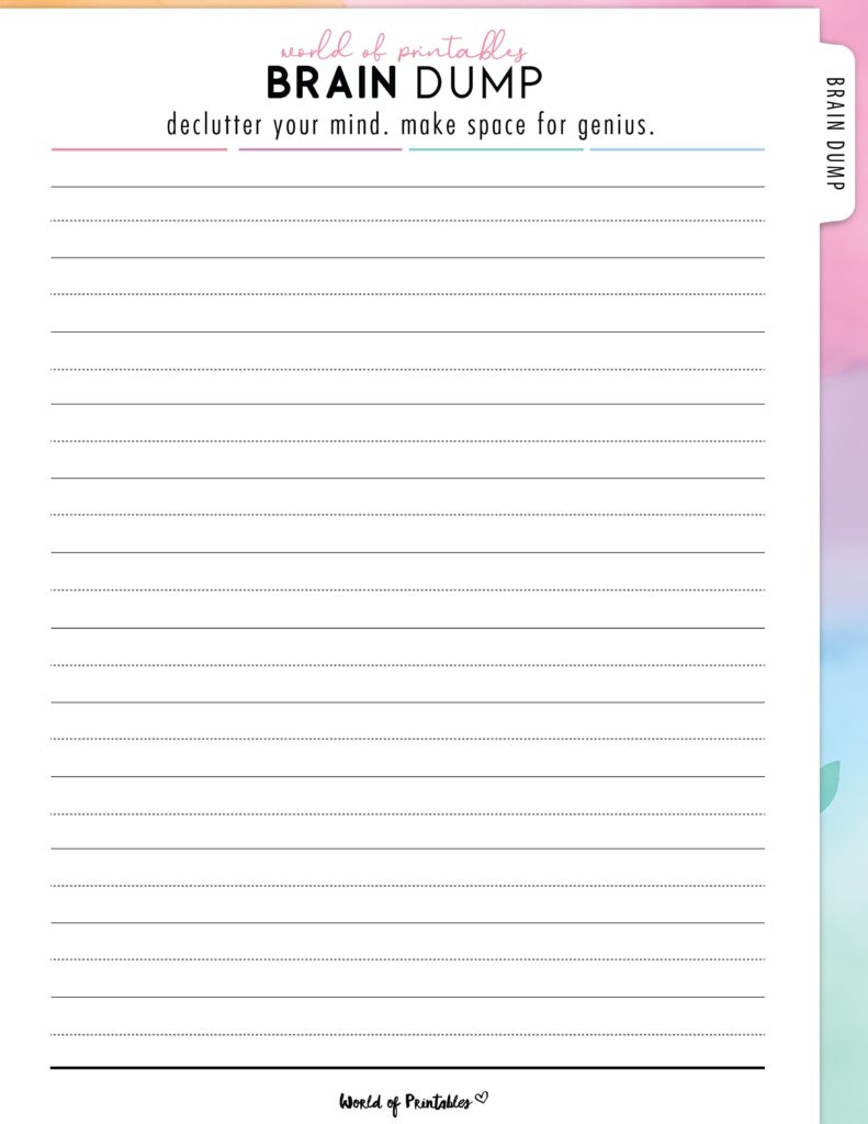 Brain Dump Template-12