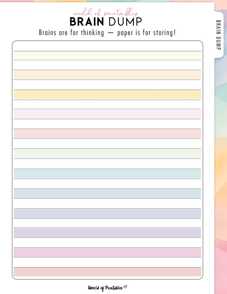 Brain Dump Template-13