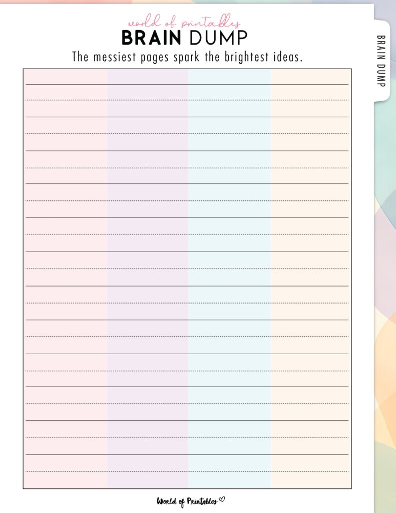 Brain Dump Template-14