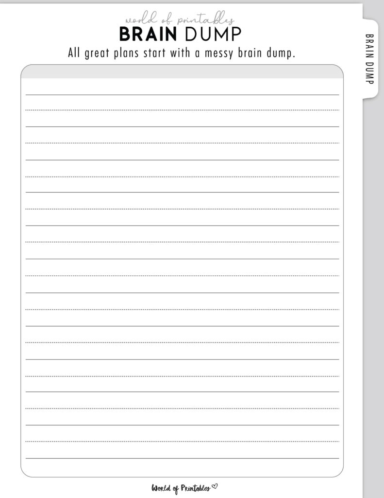 Brain Dump Template-16