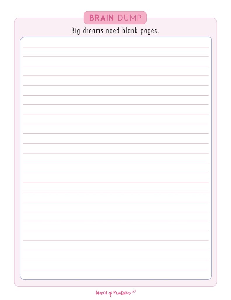 Brain Dump Template-22