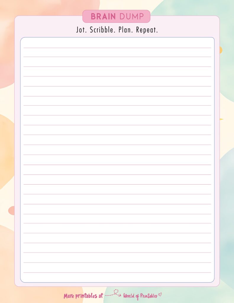 Brain Dump Template-23
