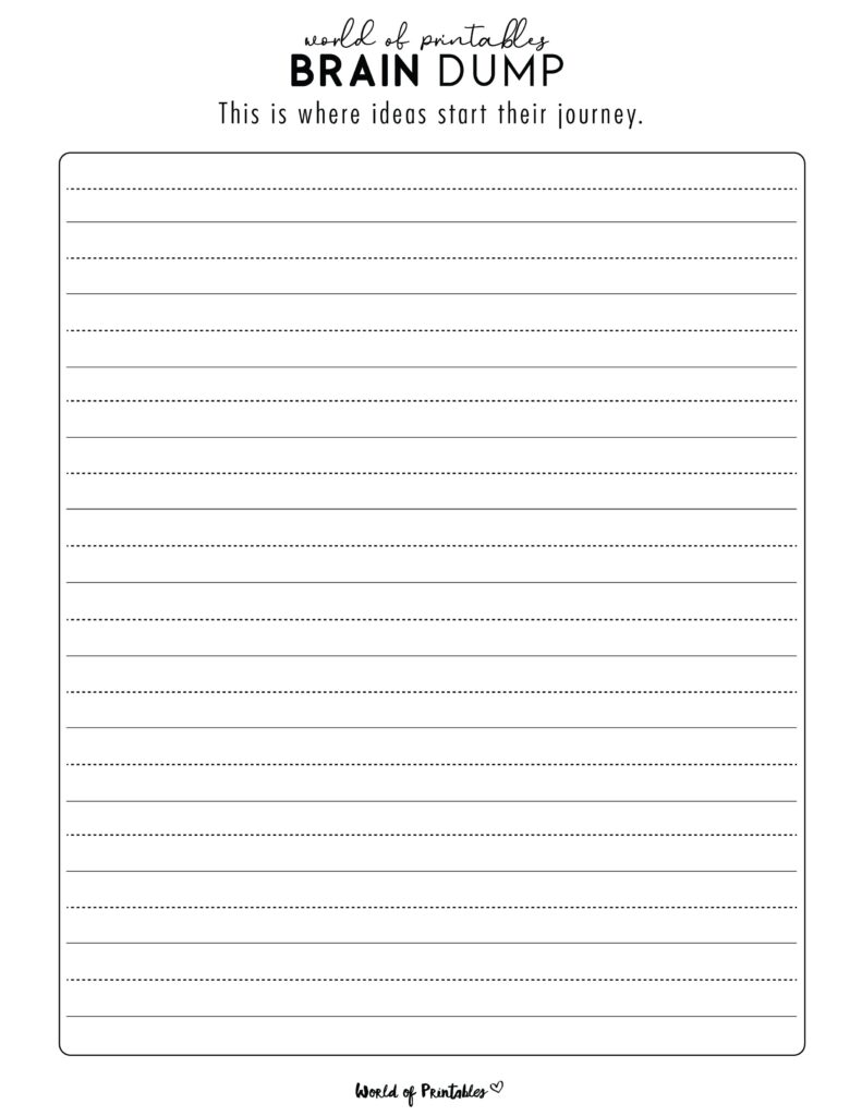 Brain Dump Template-24