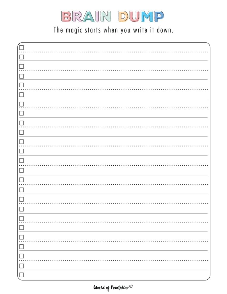 Brain Dump Template-25