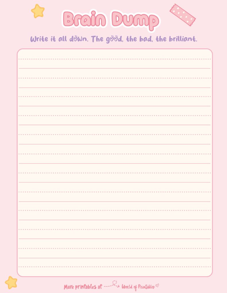 Brain Dump Template-26
