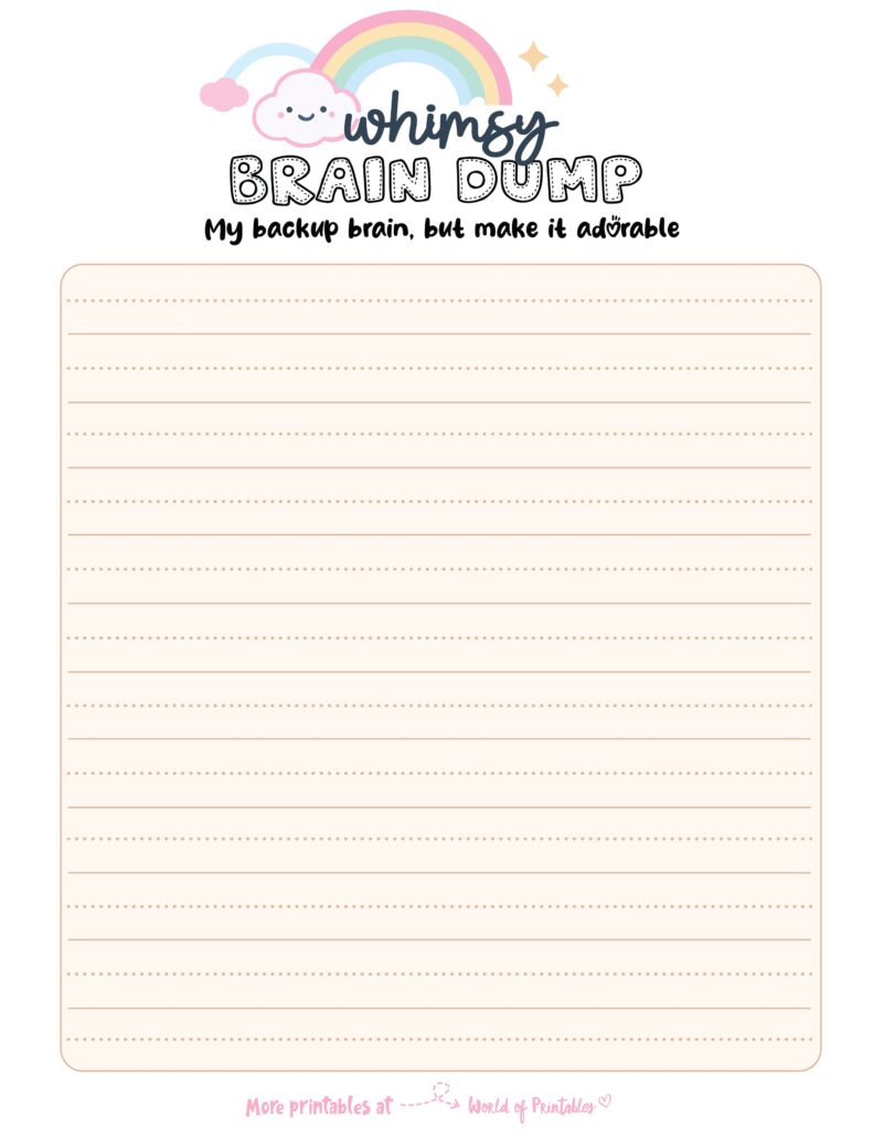 Brain Dump Template-35