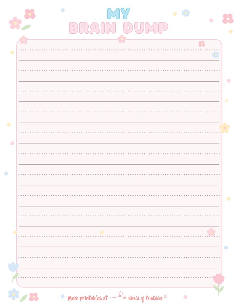 Brain Dump Template-37