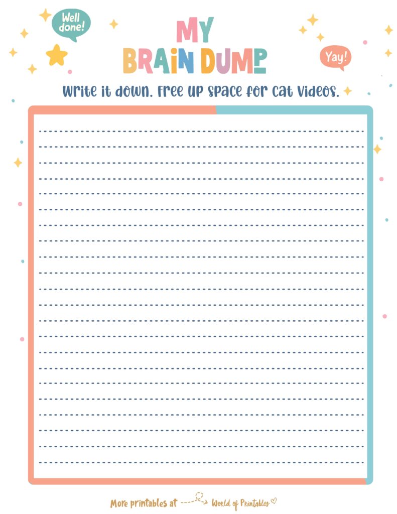 Brain Dump Template-49