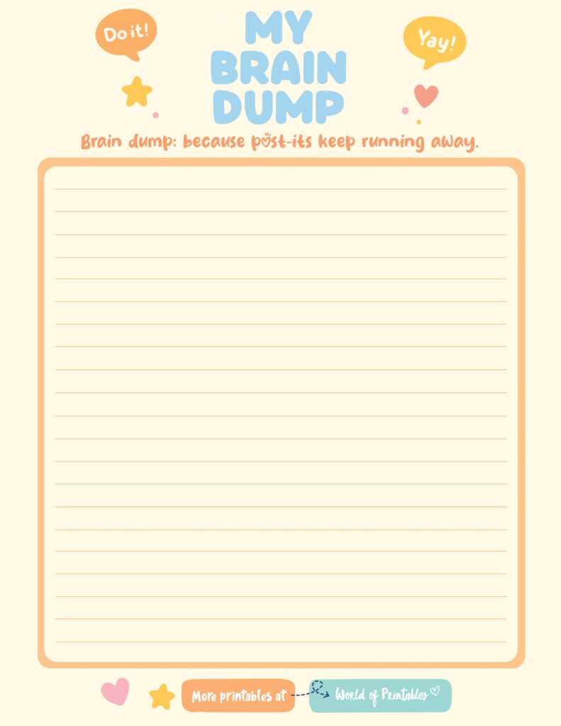 Brain Dump Template-50