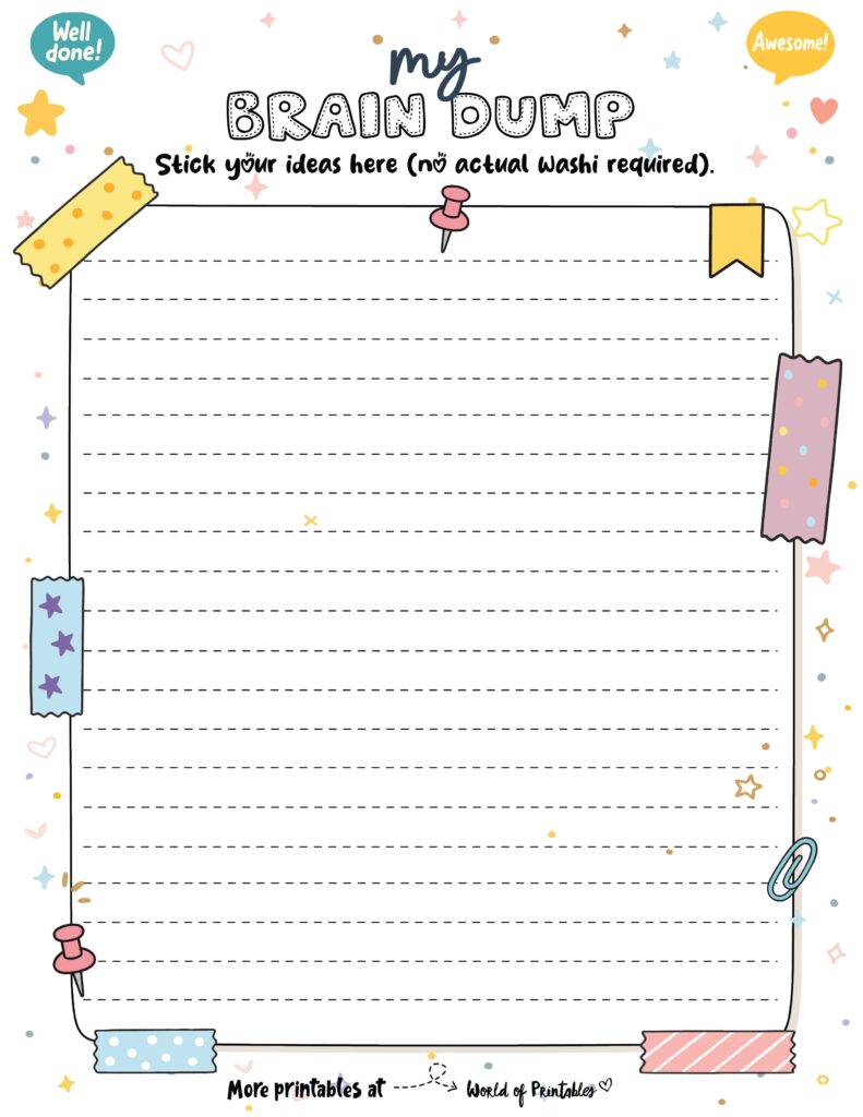 Brain Dump Template-52