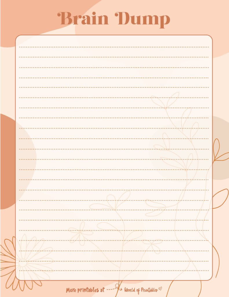 Brain Dump Template-54