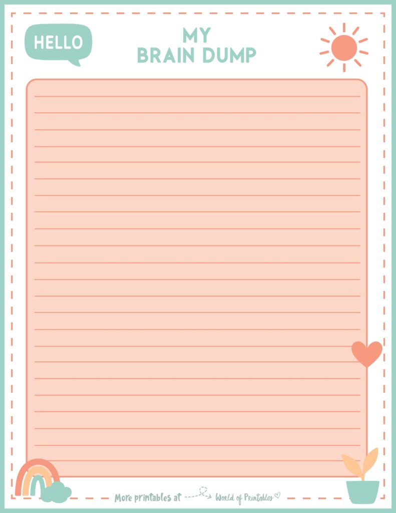 Brain Dump Template-57