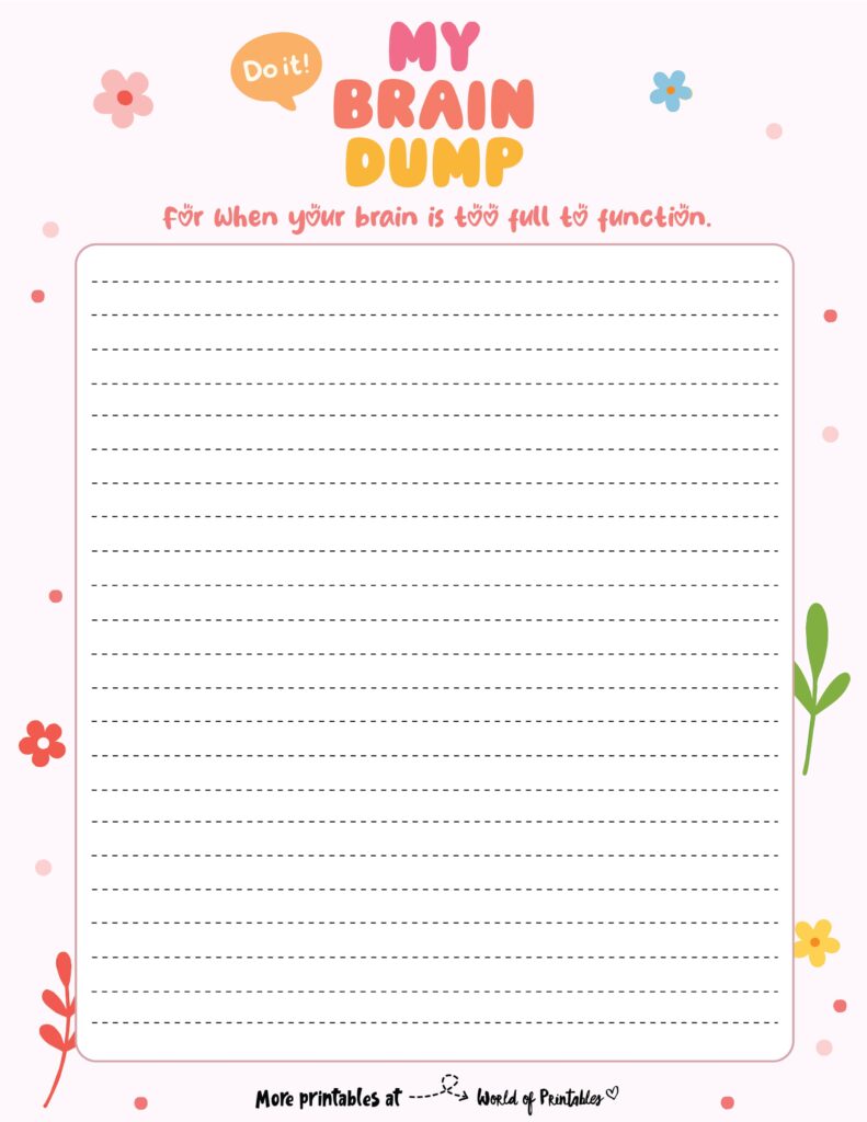 Brain Dump Template-62