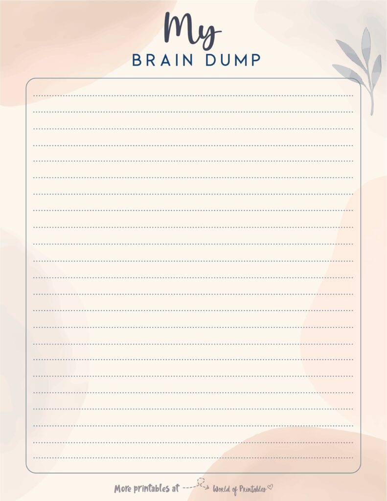 Brain Dump Template-63