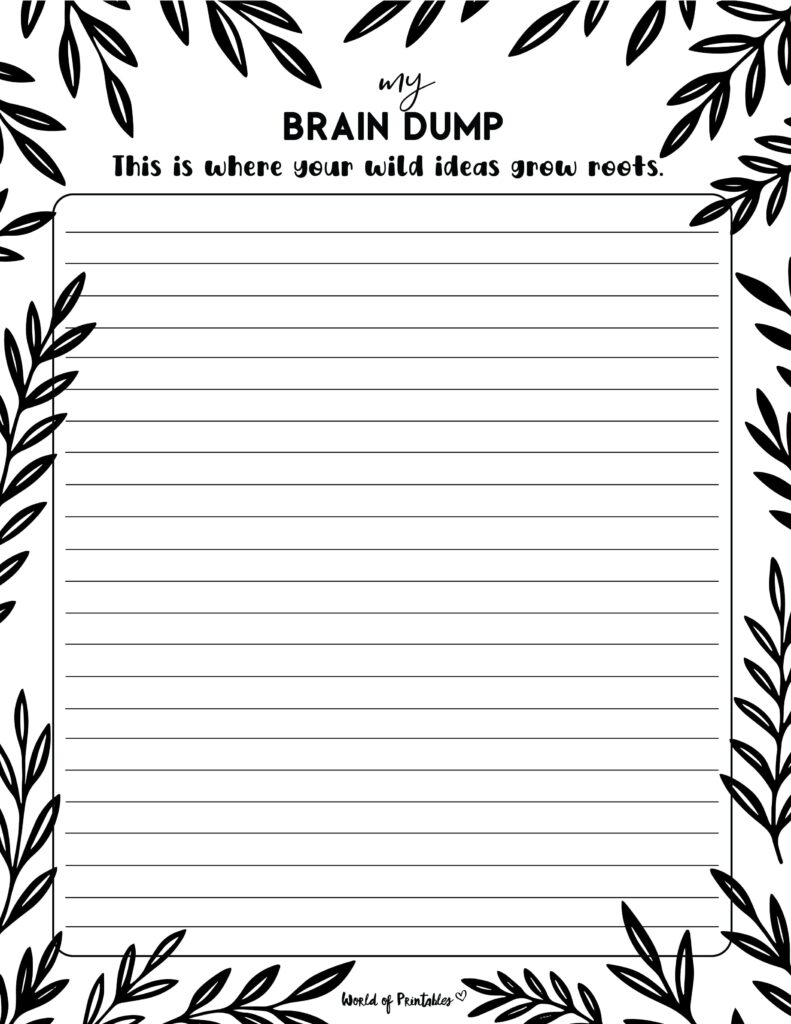 Brain Dump Template-64