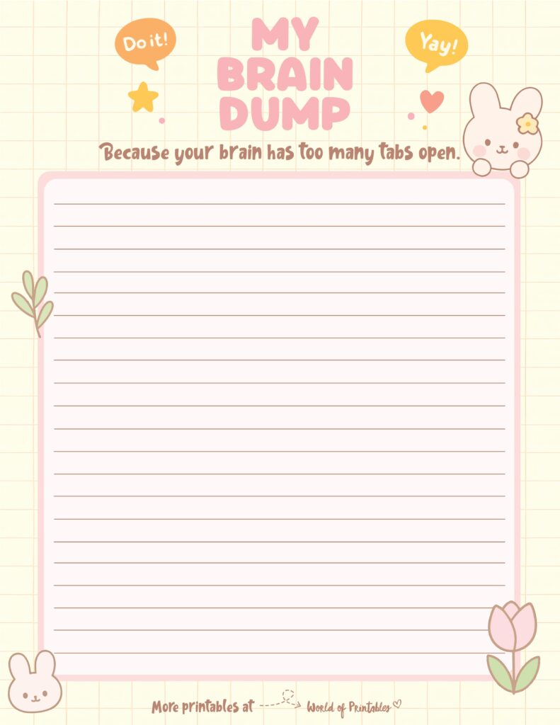 Brain Dump Template-66
