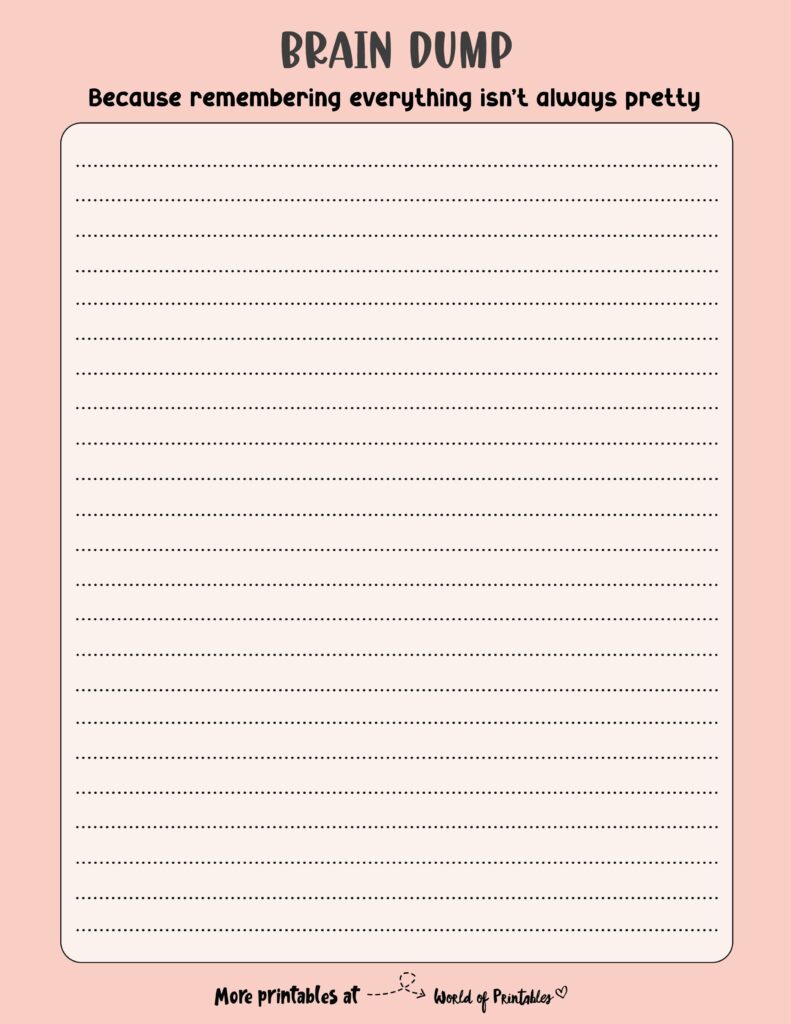 Brain Dump Template-67