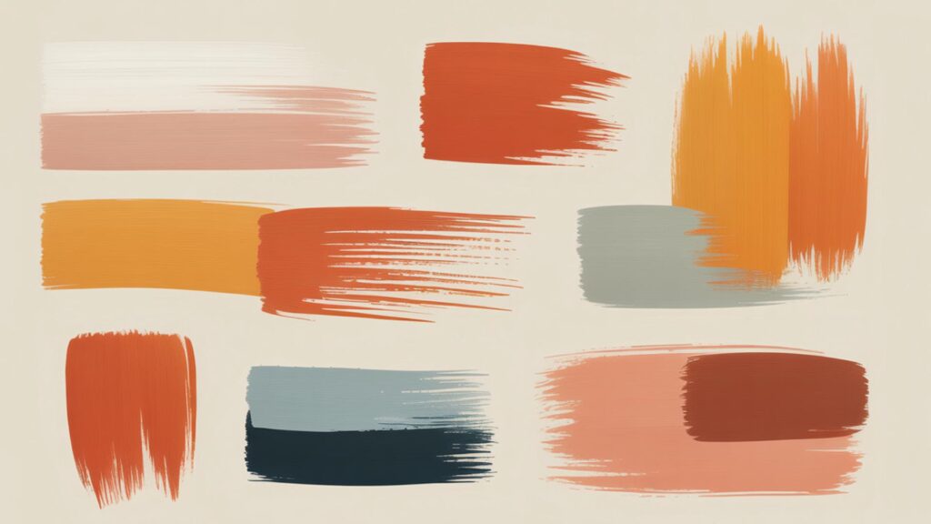 Brushstroke aesthetic fall wallpapers for desktop