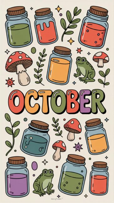 Colorful charming october wallpaper
