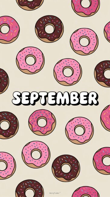 Donut September Wallpaper