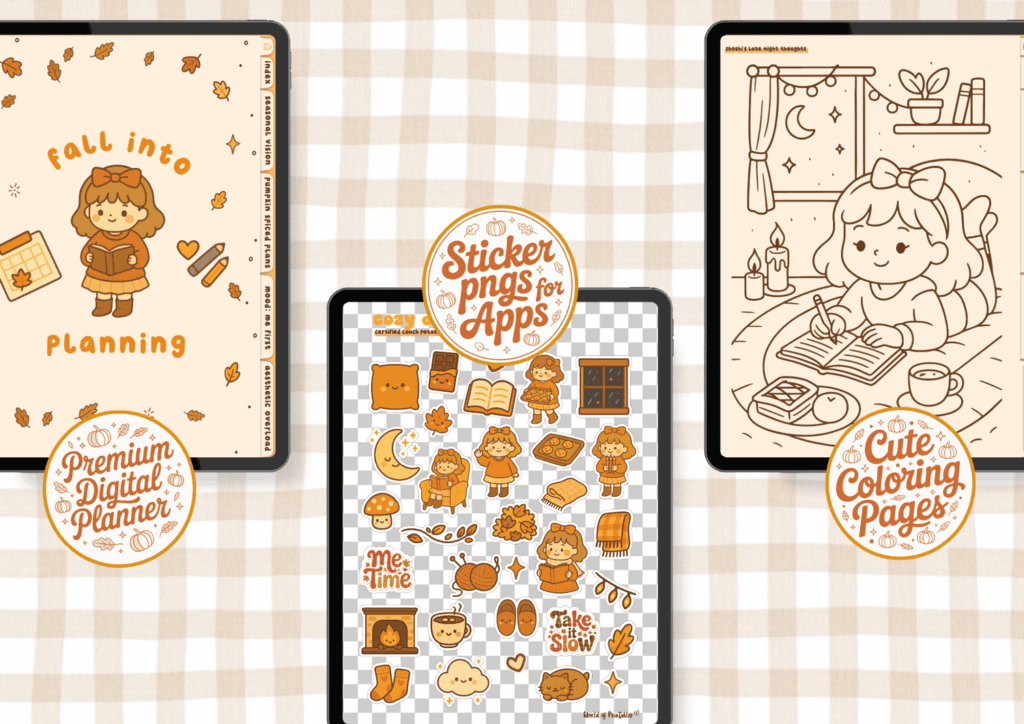 Fall into Planning Digital Planner Example