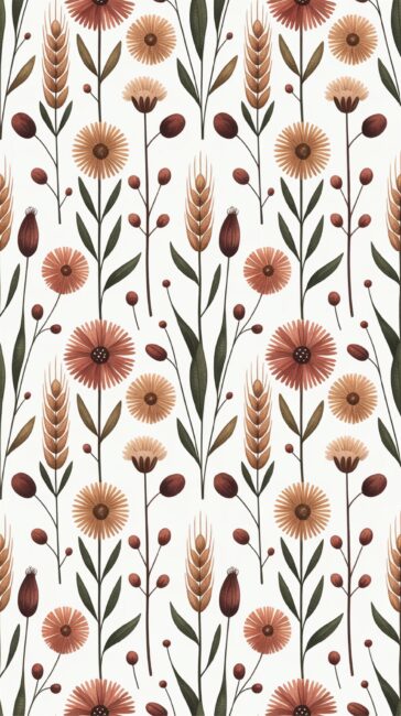 Floral aesthetic fall wallpapers for phone