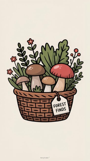 Forest Finds autumn phone backgrounds