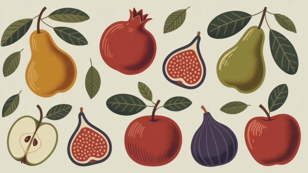 Fruity boho autumn desktop aesthetic