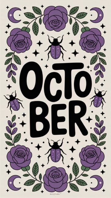 Goth girly october wallpaper