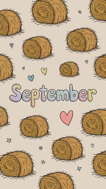 Hay Bales September Wallpaper
