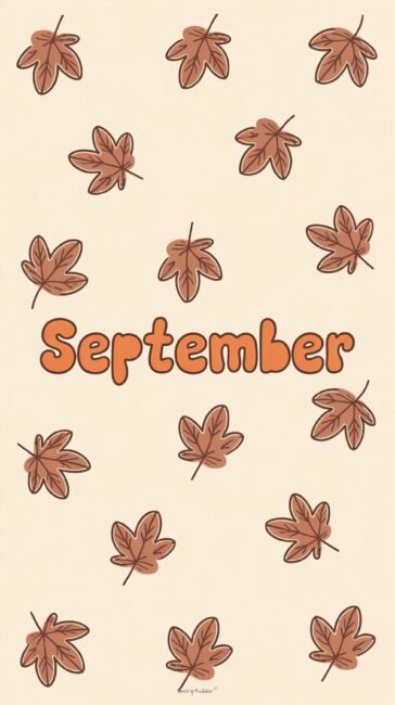 Leaf Aesthetic September Wallpaper